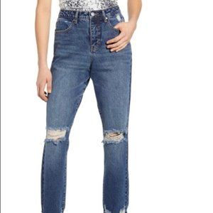 NWT PTCL Nordstrom Vintage Hi-Rise Straight Leg Mom Jeans Size 32